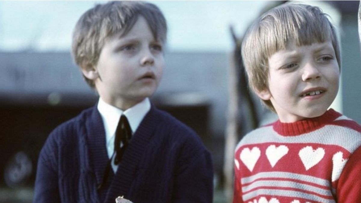 Archiwalne ujęcie z 1978 roku. Mały Jacek Łągwa na ekranie