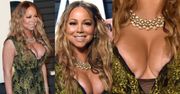 Ściśnięte piersi Mariah Carey na imprezie po Oscarach. ZA CHWILĘ EKSPLODUJĄ? (ZDJĘCIA)
