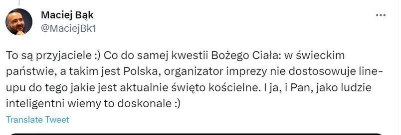 Maciej Bąk na Twitterze