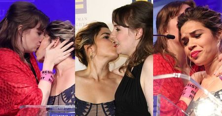 Lena Dunham CAŁUJE Americę Ferrerę na gali Human Rights Campaign (ZDJĘCIA)