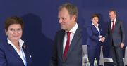 Szydło wita się z Tuskiem w Brukseli