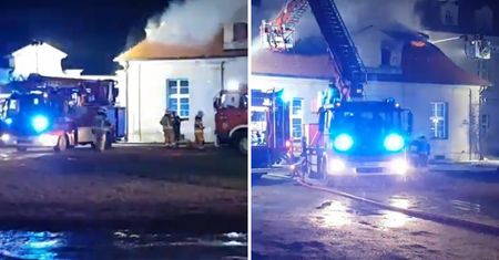 Ogromny pożar w Wielkopolsce. Płonął pałac