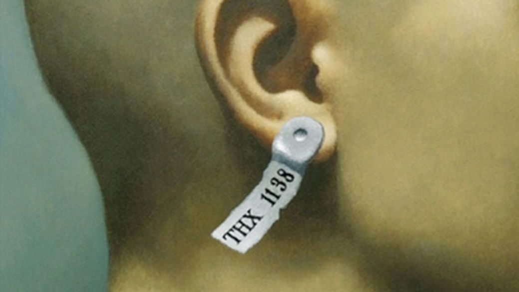 Rosyjski sportowiec twierdzi, że koronawirus ułatwi wszczepianie ludziom czipów. Grafika ilustracyjna pochodzi z filmu George'a Lucasa z 1971 roku pt. "THX"