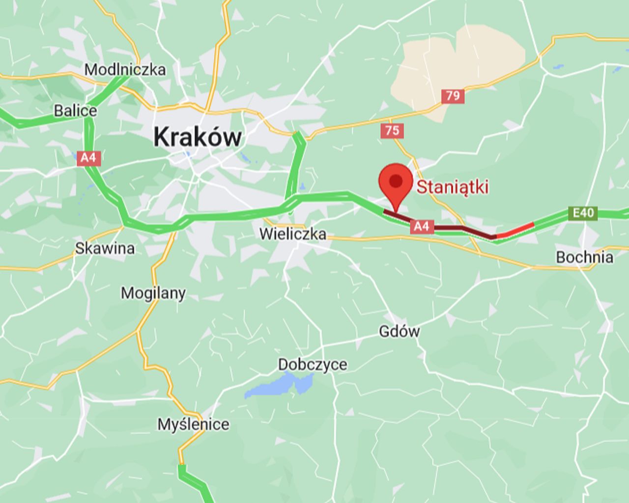 Karambol na autostradzie A4. Powstał kilkukilometrowy korek