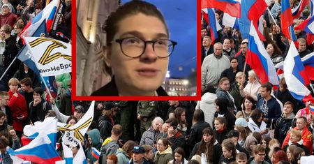 Rzucił się na blogera. "Mów po rosyjsku"