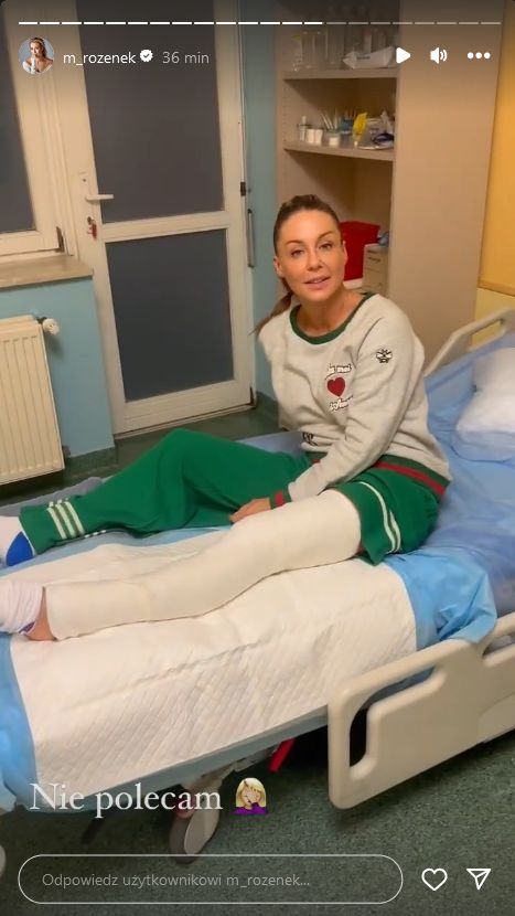 Małgorzata Rozenek wylądowała w szpitalu po szaleństwach na nartach