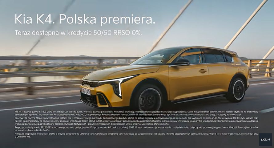 Kia Polska prezentuje model Kia K4. Kampania od agencji Interactive Partnersod
