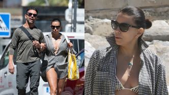 51-letnia Eva Longoria w kraciastym bikini podbija hiszpańską plażę. Zazdrościcie formy? (ZDJĘCIA)