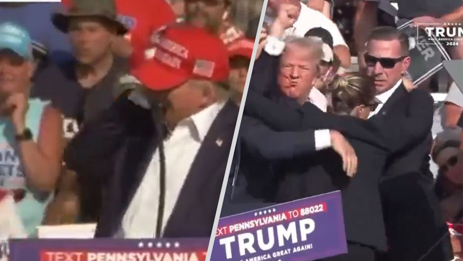 Incydent na wiecu Trumpa