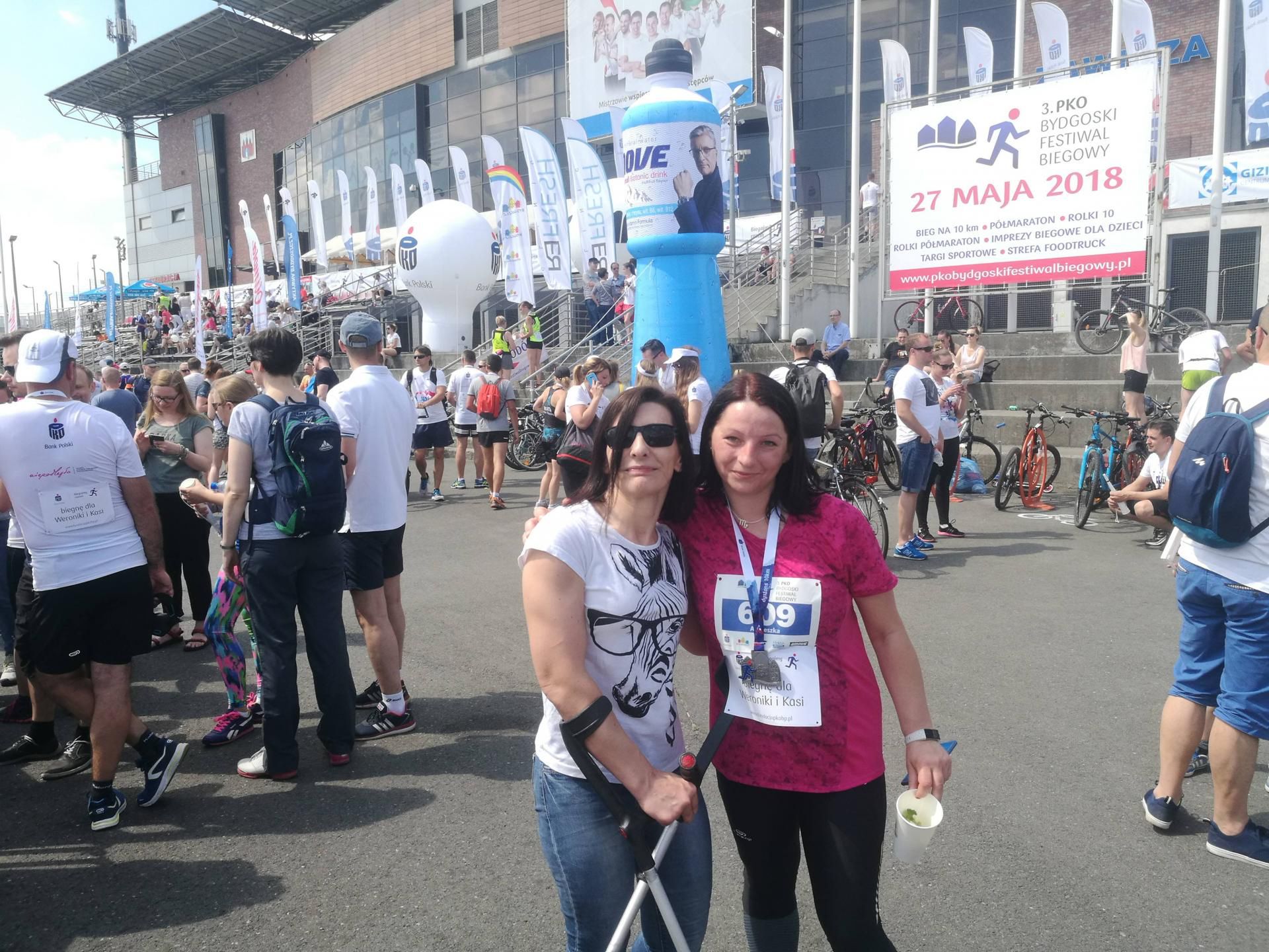 Kasia chciała osobiście podziękować wszystkim uczestnikom biegu