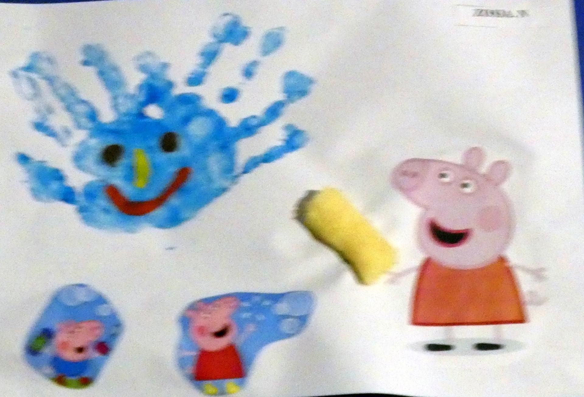 Zosia dołączyła do swojej pracy chrupka kukurydzianego