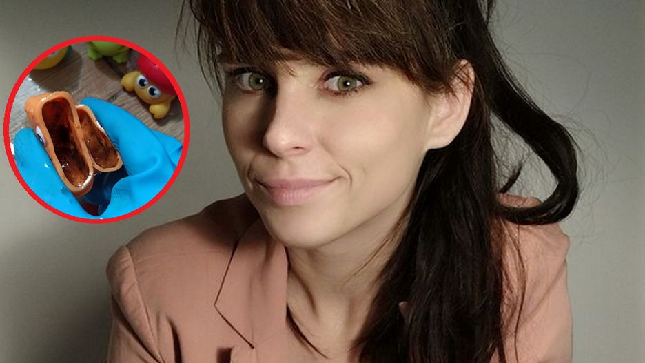 Pokazała, co znajduje się w gumowych zabawkach