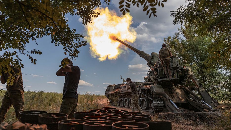 Temporary
DONETSK OBLAST, UKRAINE - JULY 26: (EDITORS NOTE: The artillery number has been blurred) Ukrainian soldiers fire the ?Pion? artillery at their combat position in Donetsk oblast, Ukraine on July 26, 2024. Diego Herrera Carcedo / Anadolu/ABACAPRESS.COM
AA/ABACA