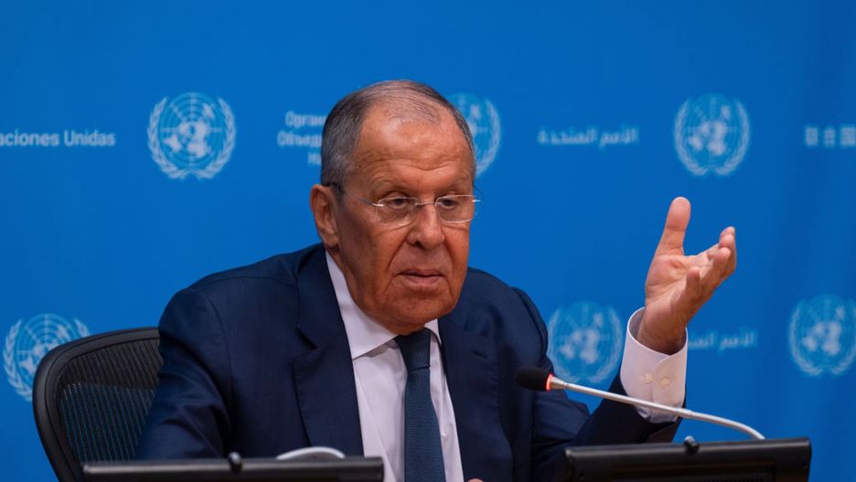 UN Security Council Meets On Hamas-Israel Conflict
NEW YORK, NEW YORK - JULY 17: Sergey Lavrov, Minister for Foreign Affairs of the Russian Federation, holds a press briefing at the United Nations headquarters on July 17, 2024 in New York City. The Security Council met to discuss the situation in the Middle East, including the Palestinian question. (Photo by Adam Gray/Getty Images)
Adam Gray
