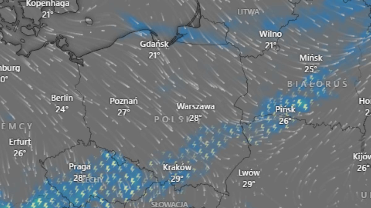 Pogoda na 16 i 17 sierpnia