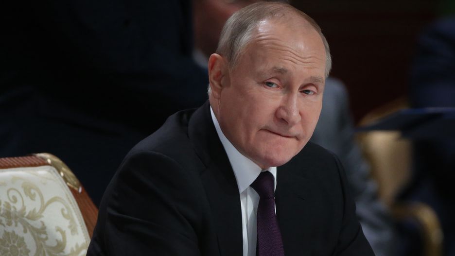 Putin Assist To The Commonweath Of Independent States Summit (CIS) In AstanaASTANA KAZAKHSTAN - OCTOBER 14: (RUSSIA OUT) Russian President Vladimir Putin attends the plenary session of the Commonwealth of the Independent States (CIS) Summit, October,14,2022, in Astana, Kazakhstan. Leaders of most post-Soviet states arrived to Astana for the first Summit Russia - Central Asia and annual Summit of CIS. (Photo by Contributor/Getty Images)Contributor
