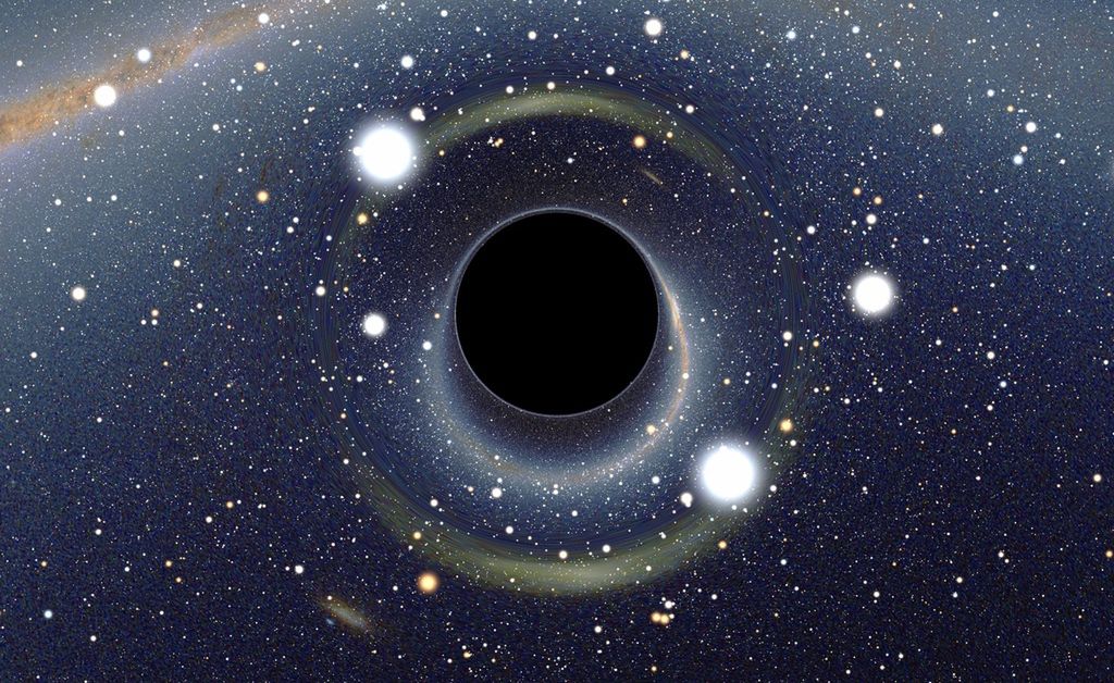Czarne dziury mogą wędrować przez kosmos. Naukowcy mają dowód - Czarna dziura - wizualizacja