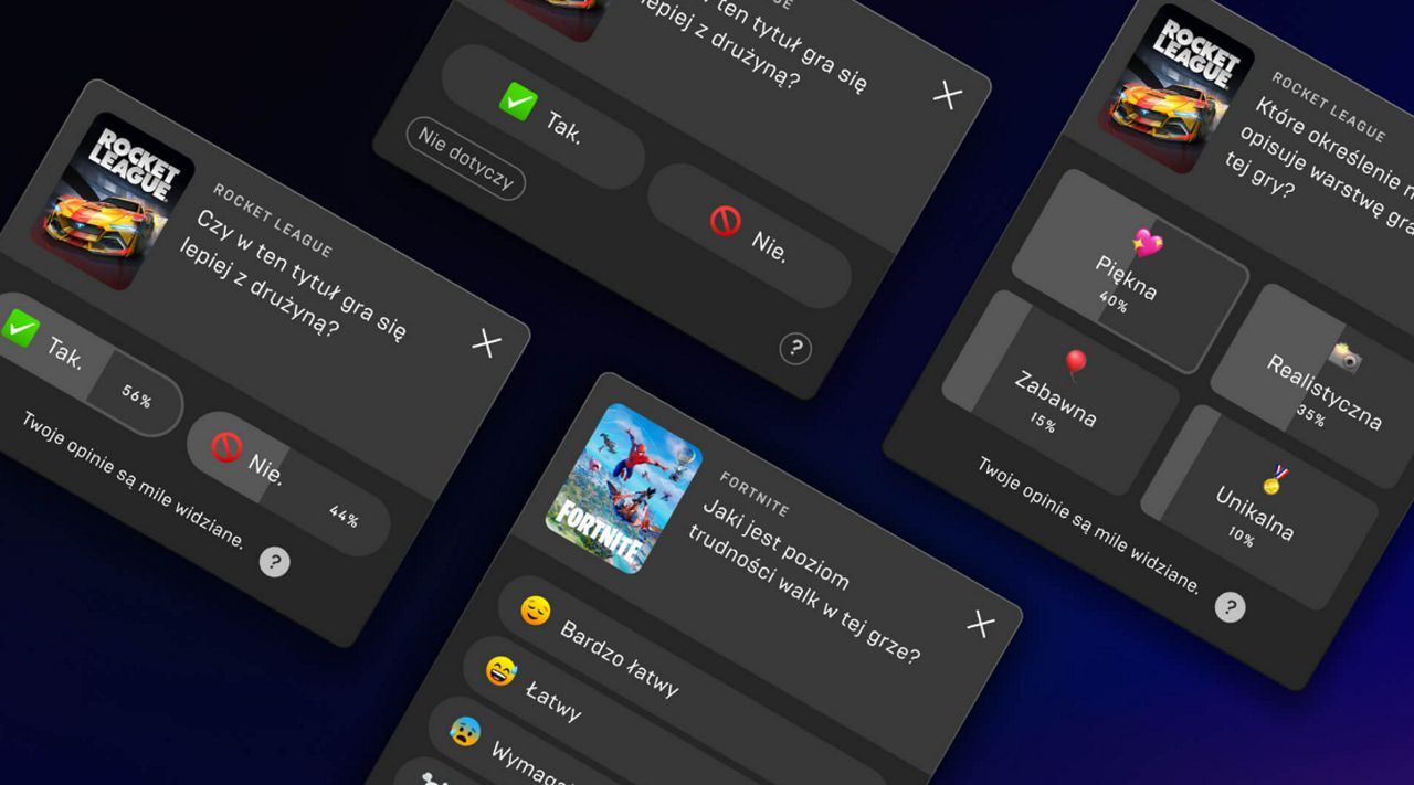 Epic Games Store z własnym systemem oceniania