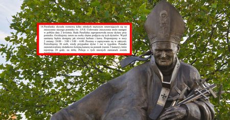 Nocne dyżury przy pomniku papieża. Parafia szuka ochotników
