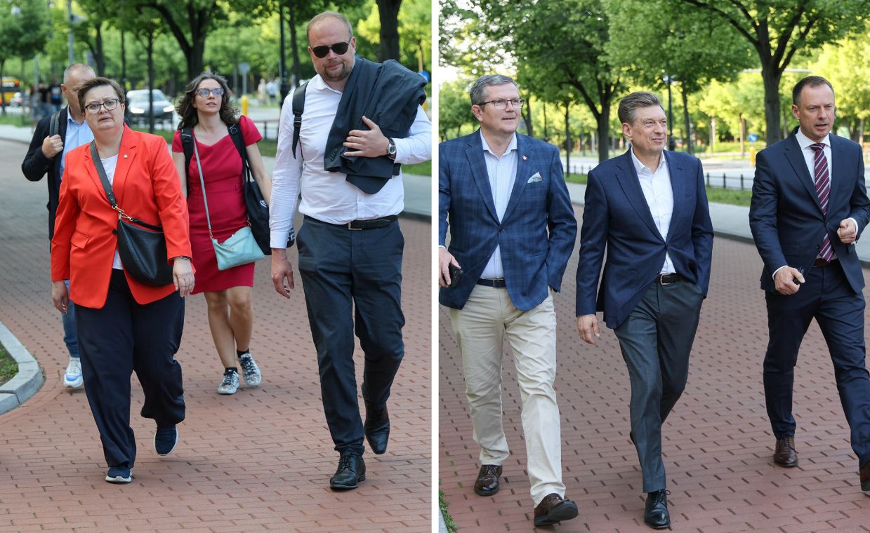 Przyjechali autokarami. Klub KO na spotkaniu u Tuska