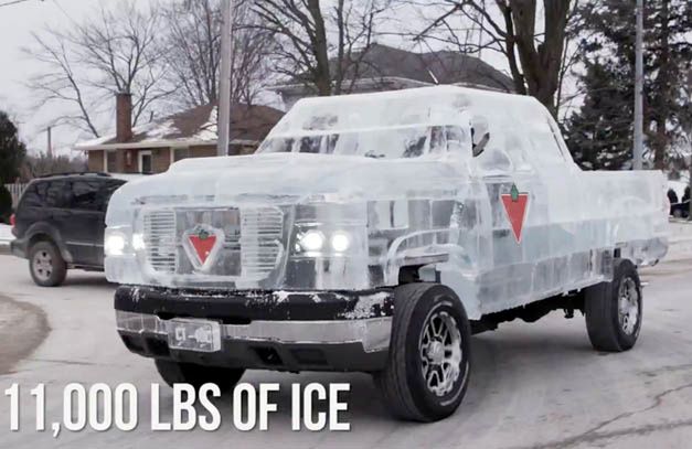 Pick-up z brył lodu - tylko w Kanadzie