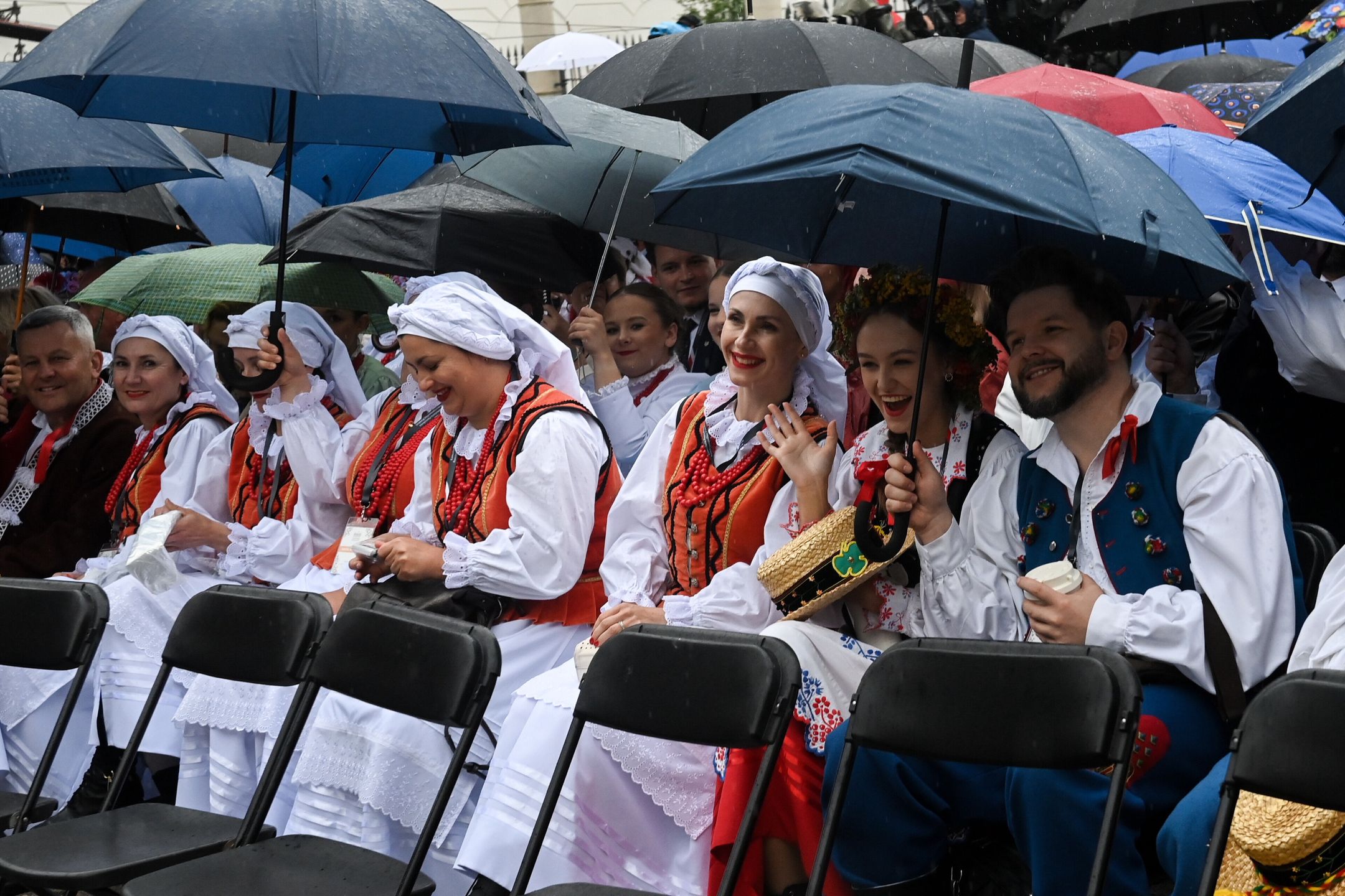 Warszawa, 14.09.2025. Dożynki Prezydenckie na dziedzińcu Pałacu Prezydenckiego w Warszawie, 14 bm. (aldg) PAP/Piotr Nowak