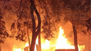 Józefów: Pożar na działce. Ogień szybko się rozprzestrzeniał