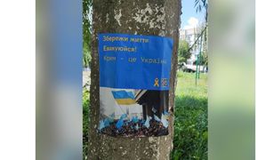 "Ratuj życie, ewakuuj się!". Krym oblepiony proukraińskimi ulotkami