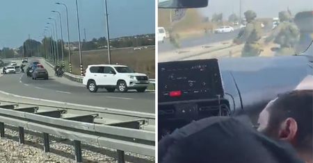 Samochód przedarł się przez granicę Izraela. Wideo z akcji służb