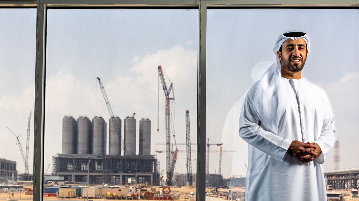 Hazeem Sultan Al Suwaidi, chief of executive officer, Borouge PLC speaks during an interview at the Borouge 4 petrochemical plant, in the Ruwais refinery and petrochemical complex, operated by Abu Dhabi National Oil Co. (ADNOC) in Al Ruwais, United Arab Emirates, on Thursday, March 7, 2024. Photographer: Christopher Pike/Bloomberg via Getty Images