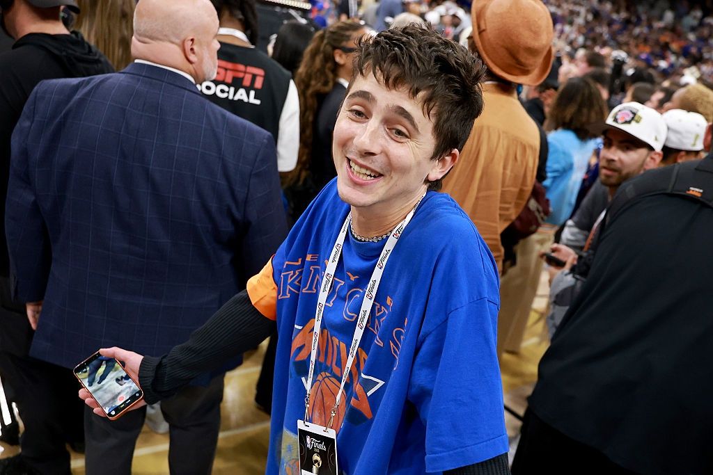 Timothee Chalamet na finale NBA