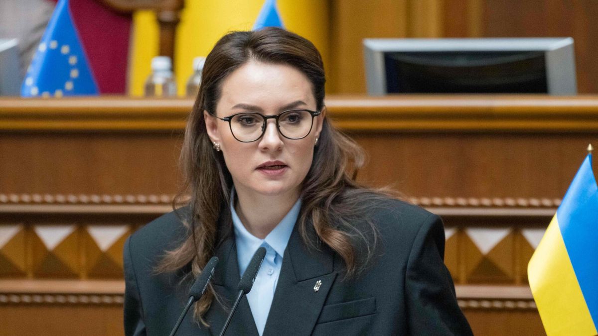 Julija Swyrydenko now? premier Ukrainy
Newly appointed Ukrainian Prime Minister Yulia Svyrydenko attends a session of Ukrainian parliament in Kyiv on July 17, 2025, amid the Russian invasion in Ukraine. (Photo by ANDRII NESTERENKO / AFP)
ANDRII NESTERENKO