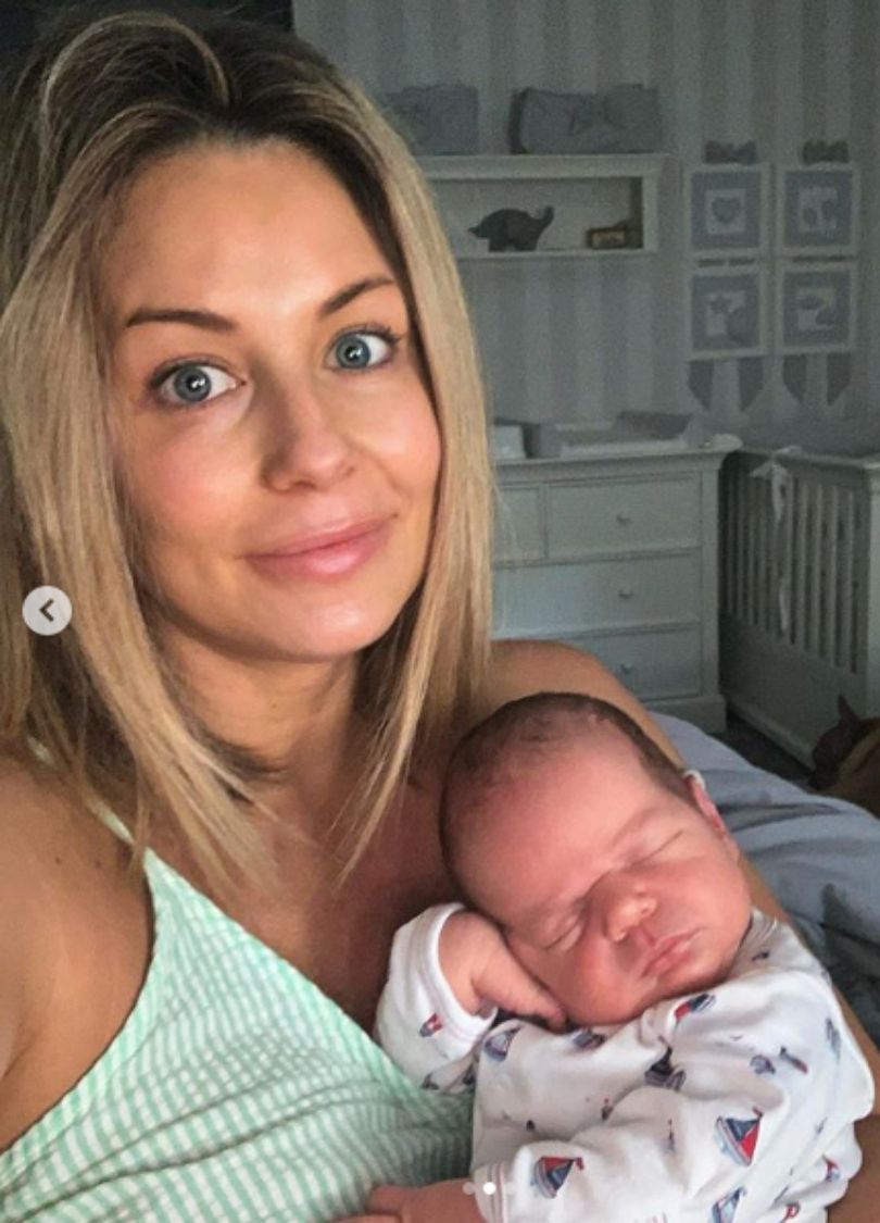 Małgorzata Rozenek pozuje z małym Henrykiem 
