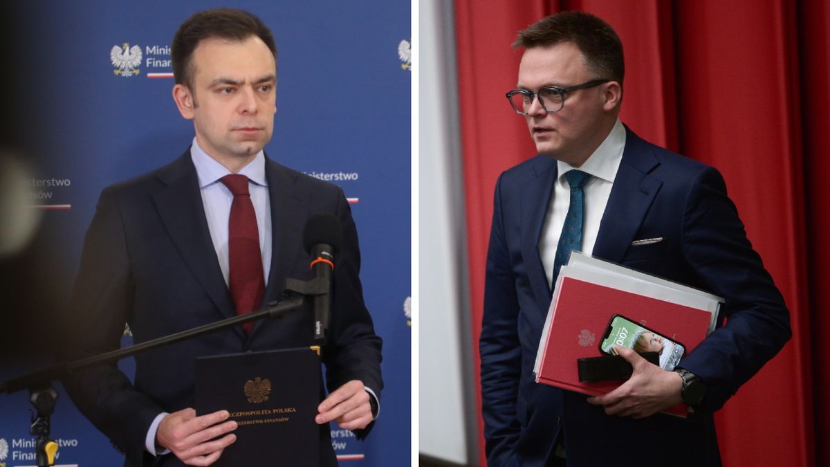 Andrzej Domański i Szymon Hołownia