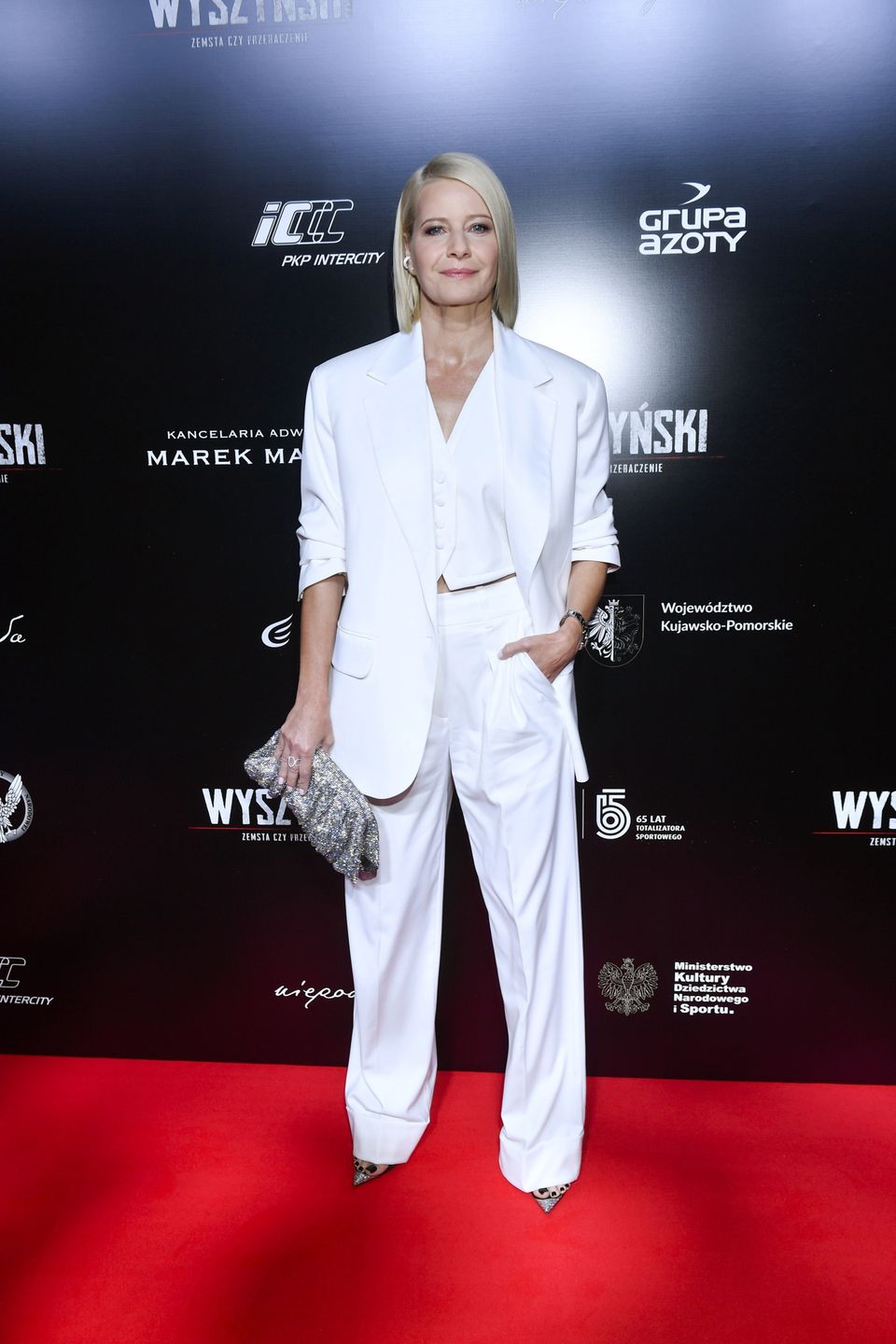 Małgorzata Kożuchowska na premierze filmu