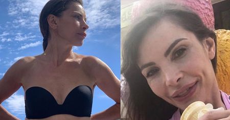 "Odmieniona" Agnieszka Dygant pozuje z lodami (FOTO)