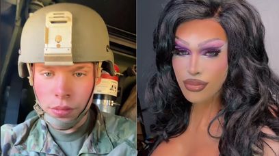Żołnierz i drag queen w jednym. Robi karierę na TikToku