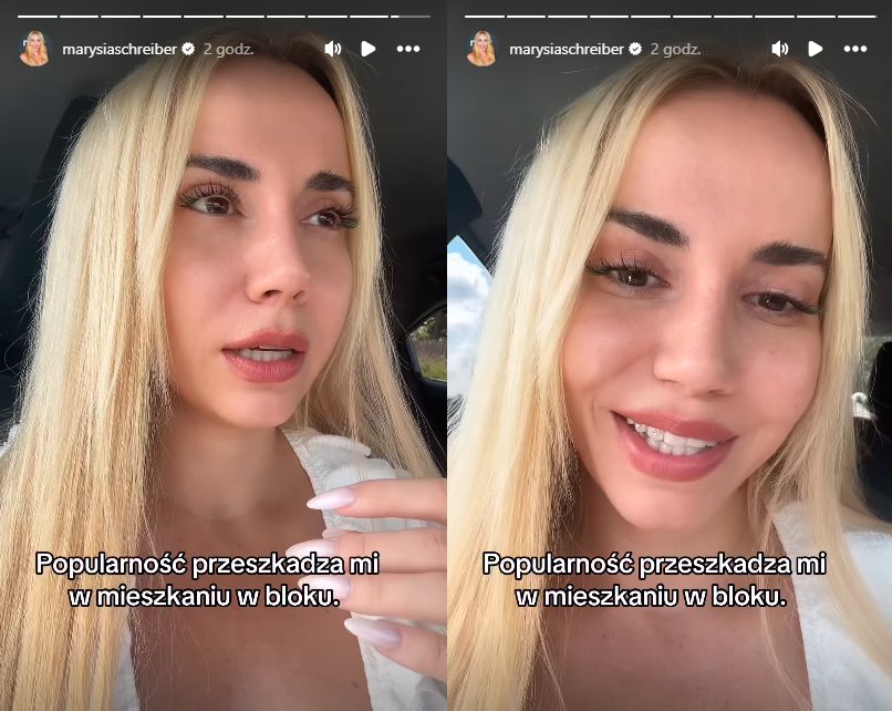 Marianna Schreiber nadaje na Instagramie