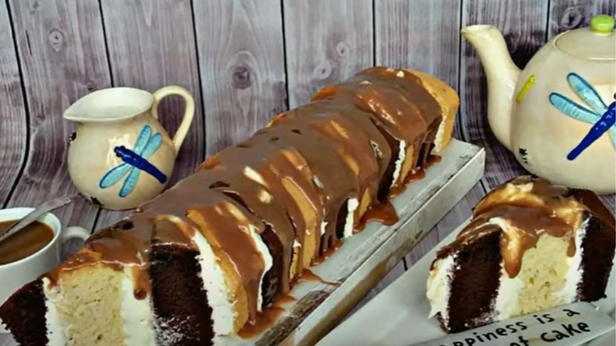 Ciasto Metrowiec (fot. Youtube - screen z kanału Yummy World)