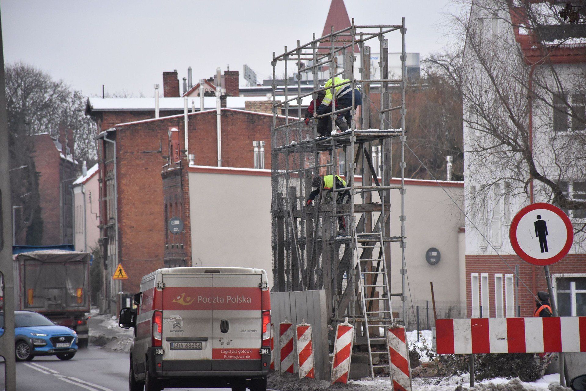 Rozbiórka przy ul. Armii Krajowej w Malborku