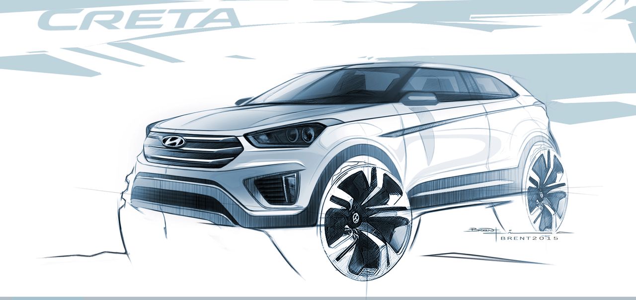 Hyundai Creta – pierwszy szkic nowego crossovera