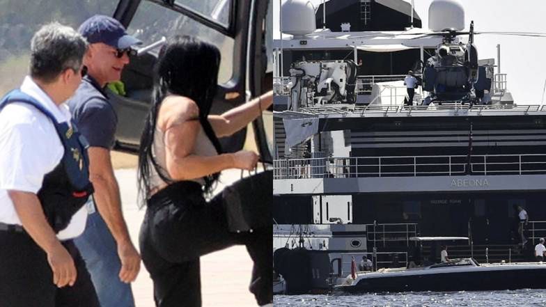 Billionaire Jeff Bezos spotted boarding €71m yacht in Sardinia