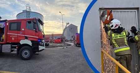 Sułaszewo: Strażacy ćwiczyli w palarni kawy. Realistyczny scenariusz akcji