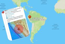 Ziemia zadrżała w Peru. Silne trzęsienie u wybrzeży kraju