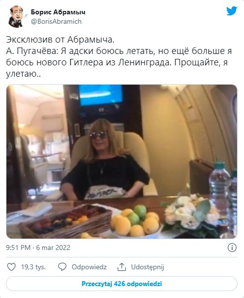 Ałła Pugaczowa wyjechała z Rosji 