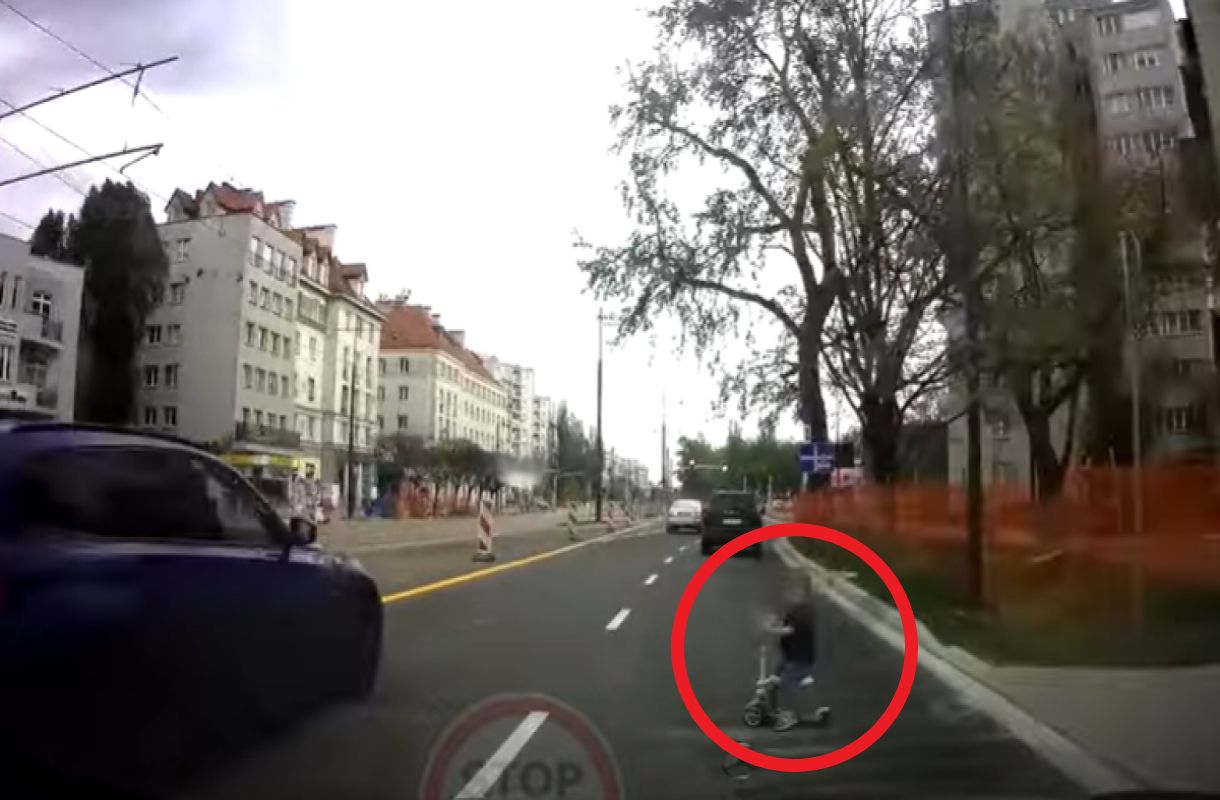 "Cud od Boga". Kierowca pokazał nagranie z Warszawy