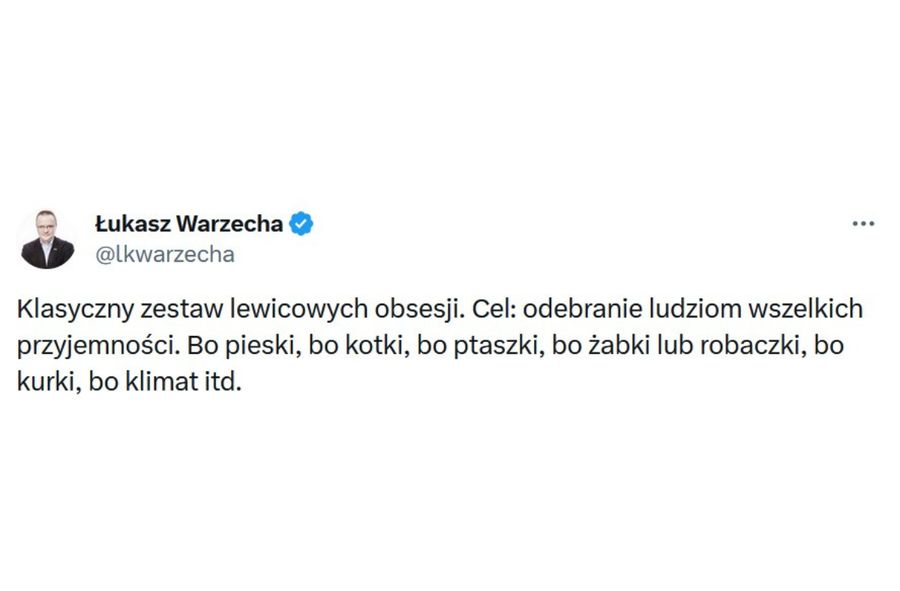 Łukasz Warzecha krytykuje Klaudię Jachirę