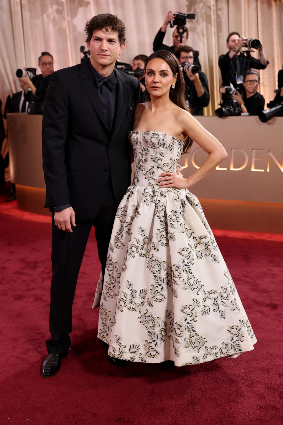 Ashton Kutcher i Mila Kunis - Złote Globy 2026