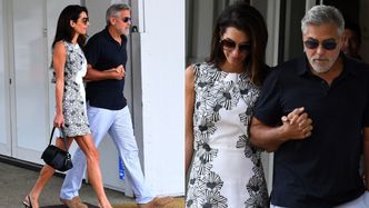 George Clooney i ELEGANCKA Amal zadają szyku w Wenecji. Ładnie razem wyglądają? (ZDJĘCIA)