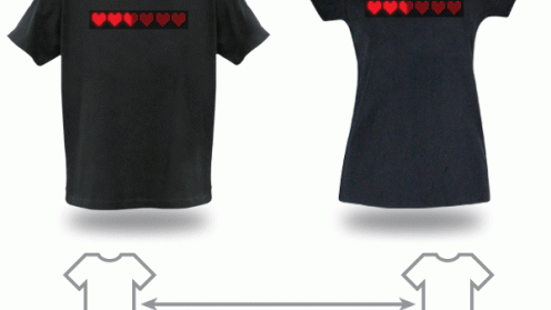 8-bitowe t-shirty dla zakochanych geeków 1